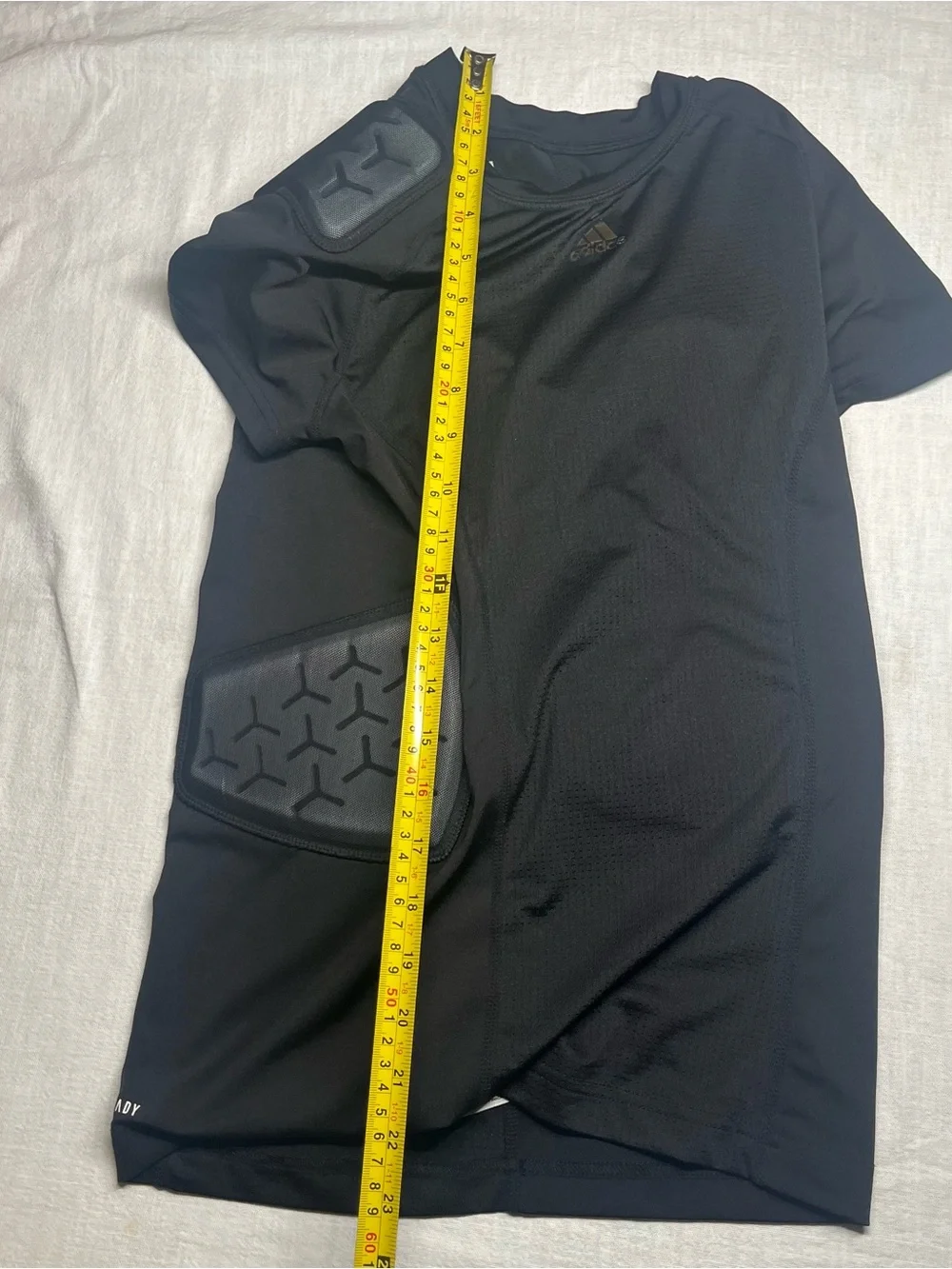 adidas kids Black Performance Padded Compression shirt